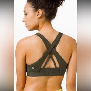 Lululemon Stash It All Bra in Dark Olive Sz 4 C/D